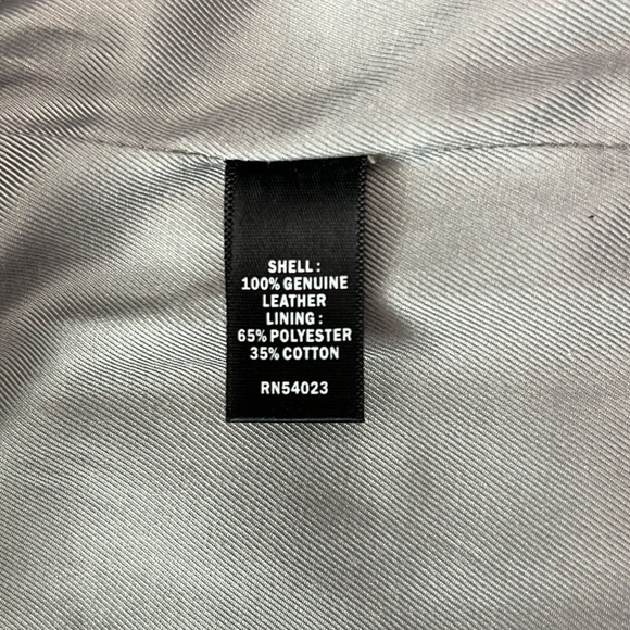 Banana Republic women’s leather jacket, size M, beige/gray - Picture 11 of 12